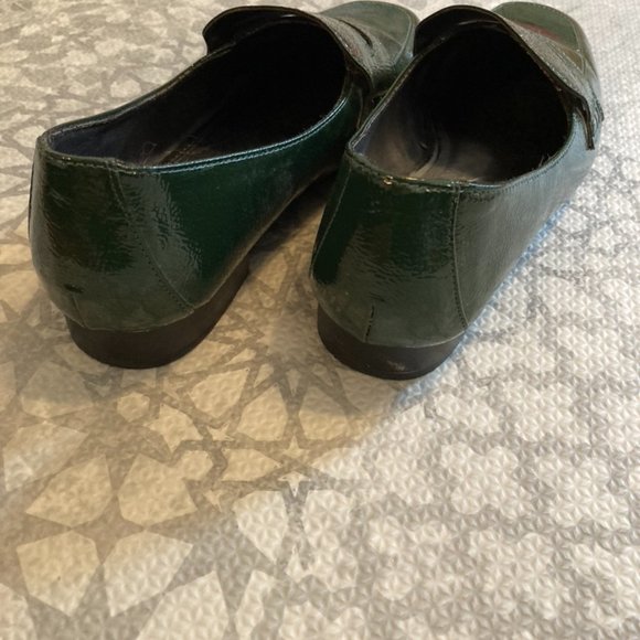 ASOS Design Membership Loafer Flat Shoes in Green - Picture 7 of 9